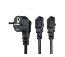 StarTech C13 Power Cord - Schuko CEE7 to 2x C13 - 2 m