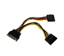 StarTech 6in SATA Power Y Splitter Cable Adapter - M/F