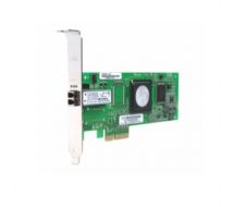 QLogic 4-Gbps single port Fibre Channel to x4 PCI Express host bus adapter multi-mode optic interfac