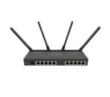 Mikrotik RB4011iGS+5HacQ2HnD-IN wireless router Dual-band (2.4 GHz / 5 GHz) Gigabit Ethernet Black