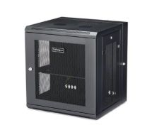 StarTech 12U 19" Wall Mount Network Cabinet - 16" Deep Hinged Locking IT Network Switch Depth Enclosure - Vented Computer Equipment Data Rack w/Shelf & Flexible Side Panels - Assembled