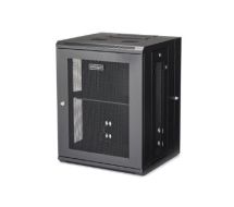 StarTech 15U 19" Wall Mount Network Cabinet - 16" Deep Hinged Locking IT Network Switch Depth Enclosure - Assembled Vented Computer Equipment Data Rack w/Shelf & Flexible Side Panels