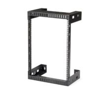 StarTech 15U 19" Wall Mount Network Rack - 12" Deep 2 Post Open Frame Server Room Rack Data/AV/IT/ Communication/Computer Equipment/Patch Panel w/Cage Nuts & Screws 200lb Capacity