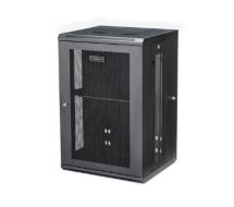 StarTech 18U 19" Wall Mount Network Cabinet - 16" Deep Hinged Locking IT Network Switch Depth Enclosure - Assembled Vented Computer Equipment Data Rack w/Shelf & Flexible Side Panels