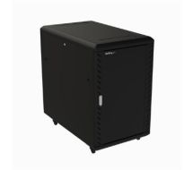 StarTech 18U Server Rack Cabinet - Includes Casters and Leveling feet - 32 in. Deep