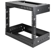 StarTech 8U Open Frame Wall Mount Equipment Rack - Adjustable Depth