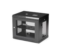 StarTech 2 Post 9U 19" Wall Mount Network Cabinet - Adjustable Depth 6-15"- Locking IT Switch Depth Enclosure - Vented Computer/Electronics Equipment Data Rack w/Shelf & Hook & Loop Tape