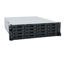 Synology RackStation 3U 16-Bay Rackmount NAS, AMD Ryzen V1500B CPU, 4GB DDR4 ECC Memory, 16 Drive Bays