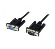 StarTech 2m Black DB9 RS232 Serial Null Modem Cable F/M