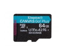 Kingston Canvas Go! Plus memory card 64 GB MicroSD Class 10 UHS-I