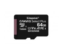 Kingston Canvas Select Plus memory card 64 GB MicroSDXC Class 10 UHS-I