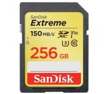 Sandisk Exrteme 256 GB memory card SDXC Class 10 UHS-I