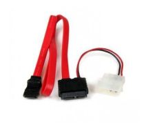 StarTech 20in Slimline SATA to SATA with LP4 Power Cable Adapter