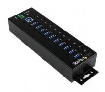 StarTech 10-Port Industrial USB 3.0 Hub with ESD & 350W Surge Protection