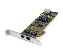 StarTech Dual Port PCI Express Gigabit Ethernet PCIe Network Card Adapter - PoE/PSE