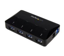 StarTech 4-Port USB 3.0 Hub plus Dedicated Charging Port - 1 x 2.4A Port