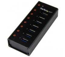 StarTech 7-Port USB 3.0 Hub - Desktop or Wall-Mountable Metal Enclosure