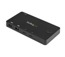 StarTech 2 Port USB C KVM Switch - 4K 60Hz HDMI - Compact Dual Port UHD USB Type C Desktop Mini 