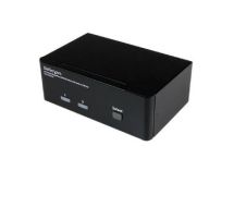 StarTech 2 Port Dual DisplayPort USB KVM Switch with Audio & USB 2.0 Hub