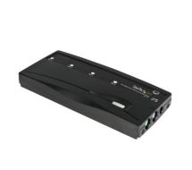 StarTech 4 Port Black PS/2 KVM Switch Kit with Cables