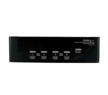 StarTech 4 Port DVI VGA Dual Monitor KVM Switch USB with Audio & USB 2.0 Hub