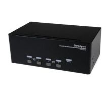 StarTech 4 Port Triple Monitor DVI USB KVM Switch with Audio & USB 2.0 Hub