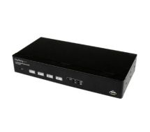 StarTech 4 Port USB VGA KVM Switch with DDM Fast Switching and Cables