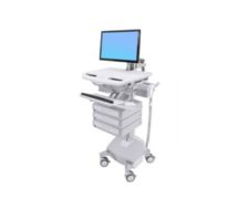 Cart with LCD Arm, LiFe Powered, 3 Drawers - Wagen -LCD-Display / PC-Aus