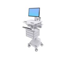 Cart with LCD Pivot, SLA Powered, 3 Drawers - Wagen -LCD-Display / PC-Au