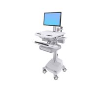 Cart with LCD Pivot, SLA Powered, 2 Drawers - Wagen -LCD-Display / PC-Au