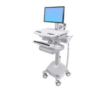 Cart with LCD Pivot, LiFe Powered, 2 Drawers - Wagen -LCD-Display / PC-A