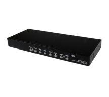 StarTech 8 Port 1U Rackmount USB PS/2 KVM Switch with OSD