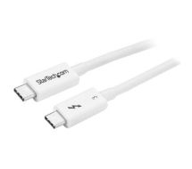 StarTech Thunderbolt 3 Cable - 40Gbps - 0.5m - White - Thunderbolt, USB, and DisplayPort Compatible