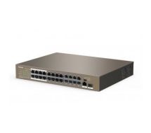 Tenda TEF1126P-24-250W network switch Unmanaged Fast Ethernet (10/100) Grey Power over Ethernet (PoE)