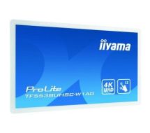 iiyama ProLite TF5538UHSC-W2AG touch screen monitor 139.7 cm (55") 3840 x 2160 pixels White Multi-touch Multi-user