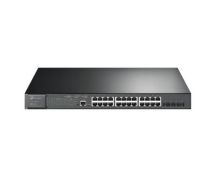 TP-LINK JetStream 24-Port Gigabit and 4-Port 10GE SFP+ L2+ Managed Switch with 24-Port PoE+