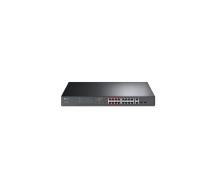 TP-Link TL-SL1218MP 16-Port 10/100Mbps + 2-Port Gigabit Unmanaged PoE Switch