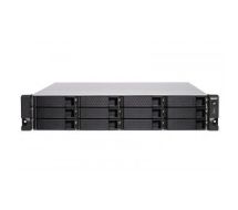 QNAP TS-1283XU-RP-E2124-8G 168TB 12x14TB Seagate IronWolf Pro 12 Bay NAS Rackmount Ethernet LAN Rack (2U) Black