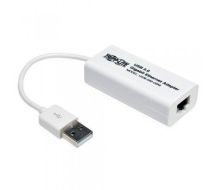 Tripp Lite USB 2.0 Hi-Speed to Gigabit Ethernet NIC Network Adapter, 10/100/1000 Mbps, White