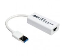 Tripp Lite USB 3.0 SuperSpeed to Gigabit Ethernet NIC Network Adapter, 10/100/1000 Mbps, White