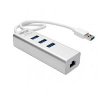 Tripp Lite USB 3.0 SuperSpeed to Gigabit Ethernet NIC Network Adapter with 3 Port USB 3.0 Hub