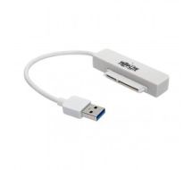 Tripp Lite USB 3.0 SuperSpeed to SATA III Adapter Cable with UASP, 2.5 in. to 3.5 in. SATA Hard Drives, White