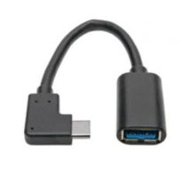 Tripp Lite USB Type-C to Type-A Adapter Cable (M/F) - Right Angle, 3.1, 5 Gbps, Gen 1, Thunderbolt 3, 15.24 cm