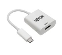 Tripp Lite USB-C (Type-C) to HDMI 4K Adapter, USB 3.1, Gen 1, Thunderbolt 3, 4K 60 Hz, M/F, White