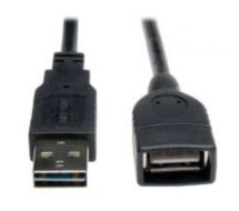 Tripp Lite Universal Reversible USB 2.0 Hi-Speed Extension Cable (Reversible A to A M/F), 0.31 m