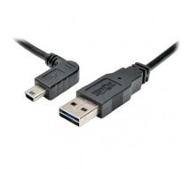 Tripp Lite Universal Reversible USB 2.0 Hi-Speed Cable (Reversible A to Left-Angle 5Pin Mini B M/M), 1.83 m