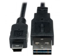 Tripp Lite Universal Reversible USB 2.0 Hi-Speed Cable (Reversible A to 5Pin Mini B M/M), 15.24 cm