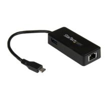 StarTech USB-C to Gigabit Network Adapter with Extra USB 3.0 Port