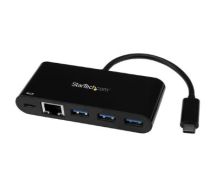 StarTech USB-C to Ethernet Adapter with 3-Port USB 3.0 Hub and Power Delivery