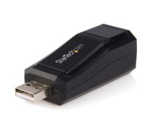 StarTech Compact Black USB 2.0 to 10/100 Mbps Ethernet Network Adapter